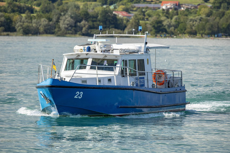 Wasserschutzpolizei auf dem Bodensee bei Überlingen