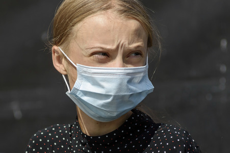 Pressekonferenz mit Greta Thunberg in Berlin
