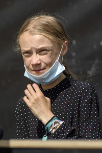 Pressekonferenz mit Greta Thunberg in Berlin