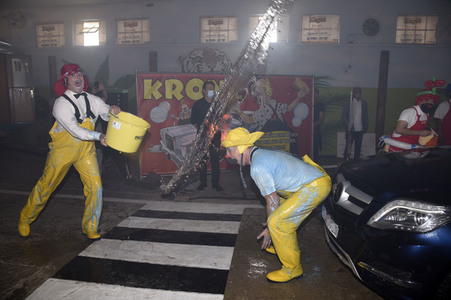 Presse-Premiere 'Clown-Car-Wash' in München