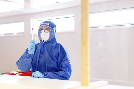 Symbolfoto Corona-Testzentrum