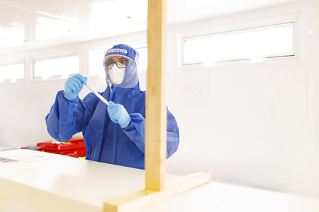 Symbolfoto Corona-Testzentrum