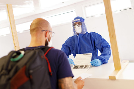 Symbolfoto Corona-Testzentrum