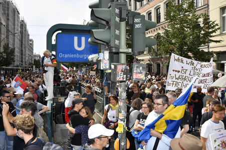 Corona-Demonstrationen in Berlin