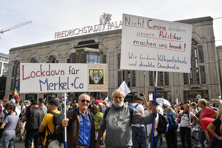 Corona-Demonstrationen in Berlin