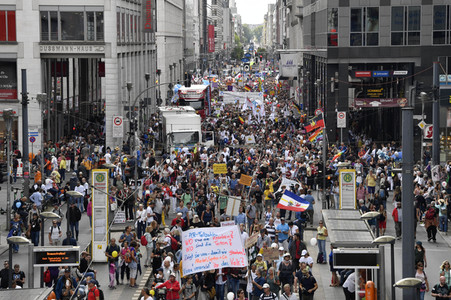 Corona-Demonstrationen in Berlin