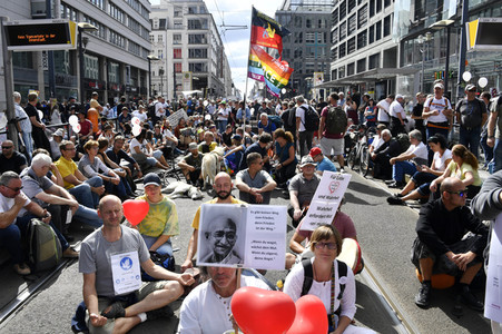 Corona-Demonstrationen in Berlin