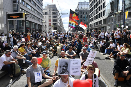 Corona-Demonstrationen in Berlin