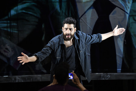 Theaterprobe 'Gott ist nicht schüchtern' in Berlin