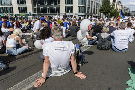 Corona-Demonstrationen in Berlin