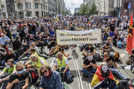 Corona-Demonstrationen in Berlin