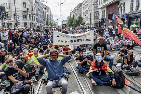 Corona-Demonstrationen in Berlin