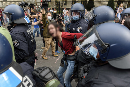 Corona-Demonstrationen in Berlin