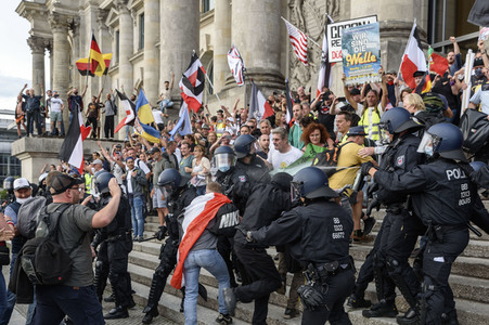 Corona-Demonstrationen in Berlin