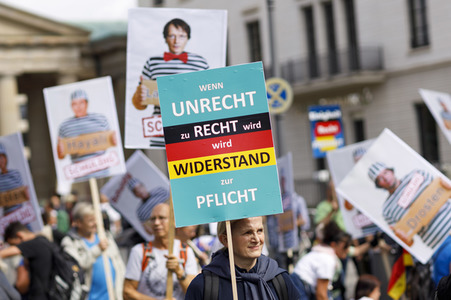 Corona-Demonstrationen in Berlin