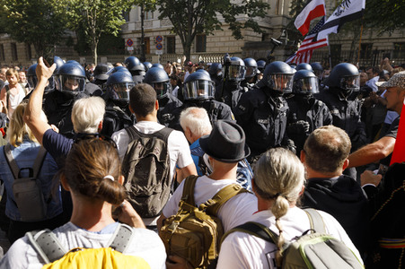 Corona-Demonstrationen in Berlin