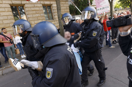 Corona-Demonstrationen in Berlin