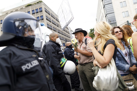 Corona-Demonstrationen in Berlin