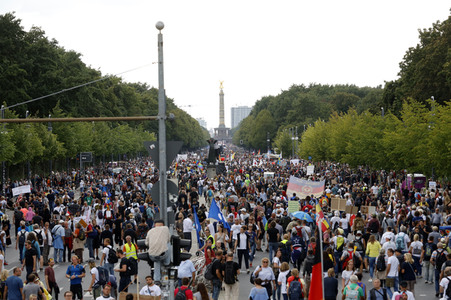Corona-Demonstrationen in Berlin