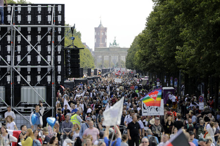 Corona-Demonstrationen in Berlin