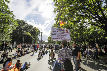 Corona-Demonstrationen in Berlin