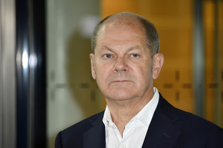 Pressestatement von Olaf Scholz zu Corona-Demonstration in Berlin