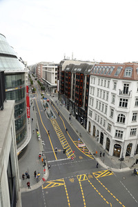 Autofreie Friedrichstraße in Berlin
