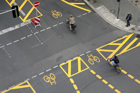 Autofreie Friedrichstraße in Berlin