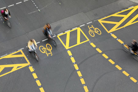 Autofreie Friedrichstraße in Berlin
