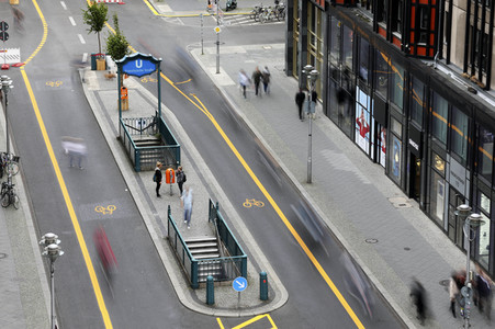 Autofreie Friedrichstraße in Berlin