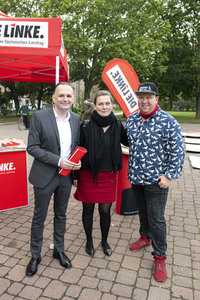 Kundgebung zum Weltfriedenstag in Dresden
