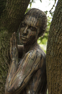 BodyArt Performance von Jörg Düsterwald in Wunstorf