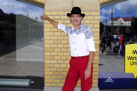 Fototermin mit Meinhard Neumann in Halle