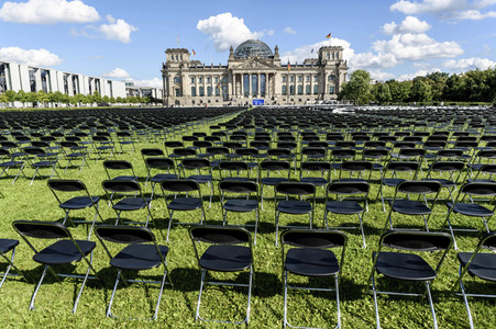 Demonstration 'Wir haben Platz' für die Aufnahme von Flüchtlingen in Berlin