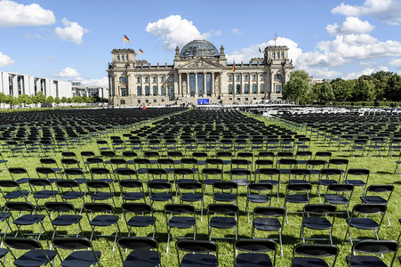 Demonstration 'Wir haben Platz' für die Aufnahme von Flüchtlingen in Berlin