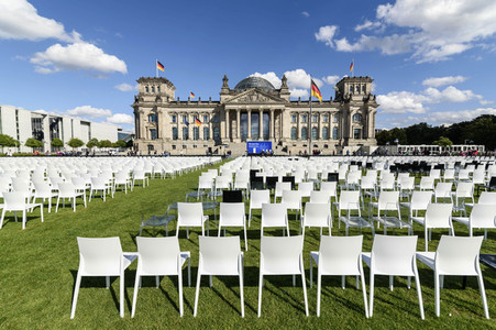 Demonstration 'Wir haben Platz' für die Aufnahme von Flüchtlingen in Berlin