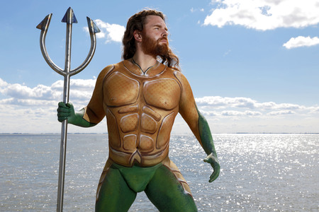 GEEK ART: Aquaman und Nixe / Aquaman and Mermaid Bodypainting
