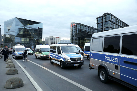 Demonstration für die Aufnahme von Flüchtlingen aus Moria in Berlin