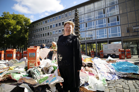 Installation 'Tableau des Vergessens' in Köln