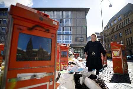 Installation 'Tableau des Vergessens' in Köln