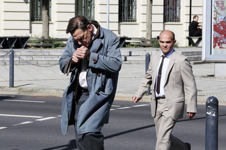 Dreharbeiten zum ARD-Fernsehfilm '3 1/2 Stunden' in Görlitz