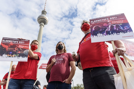 Demostratioin der Kultur-und Veranstaltungsbranche in Berlin