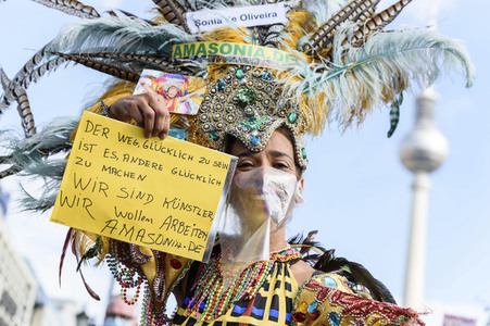 Demostratioin der Kultur-und Veranstaltungsbranche in Berlin