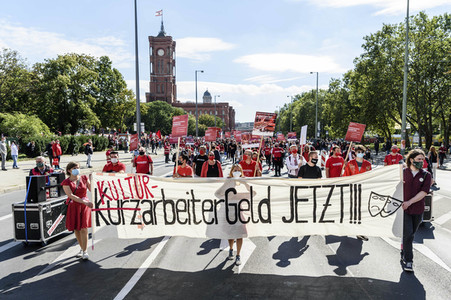 Demostratioin der Kultur-und Veranstaltungsbranche in Berlin