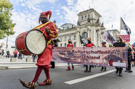 Demostratioin der Kultur-und Veranstaltungsbranche in Berlin