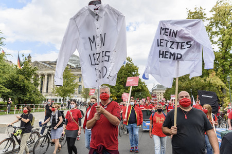 Demostratioin der Kultur-und Veranstaltungsbranche in Berlin