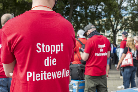 Demostratioin der Kultur-und Veranstaltungsbranche in Berlin