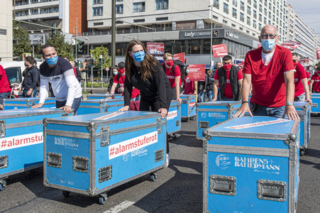 Demostratioin der Kultur-und Veranstaltungsbranche in Berlin