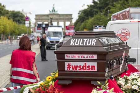 Demostratioin der Kultur-und Veranstaltungsbranche in Berlin