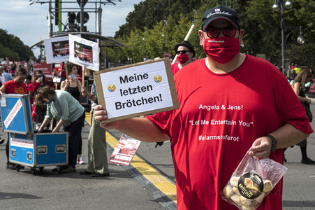 Demostratioin der Kultur-und Veranstaltungsbranche in Berlin